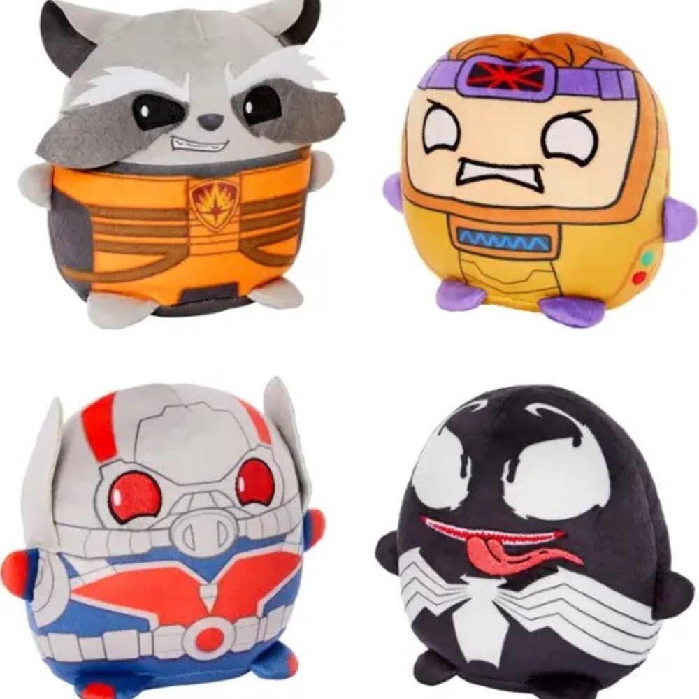 NWT Disney D100 Marvel Misfits Cuutopia 4 plushies collectible set